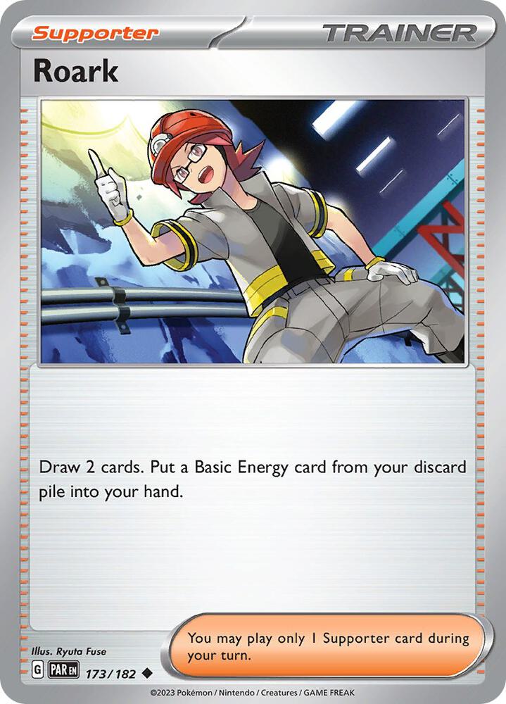 Roark 173/182, Paradox Rift Pokémon card
