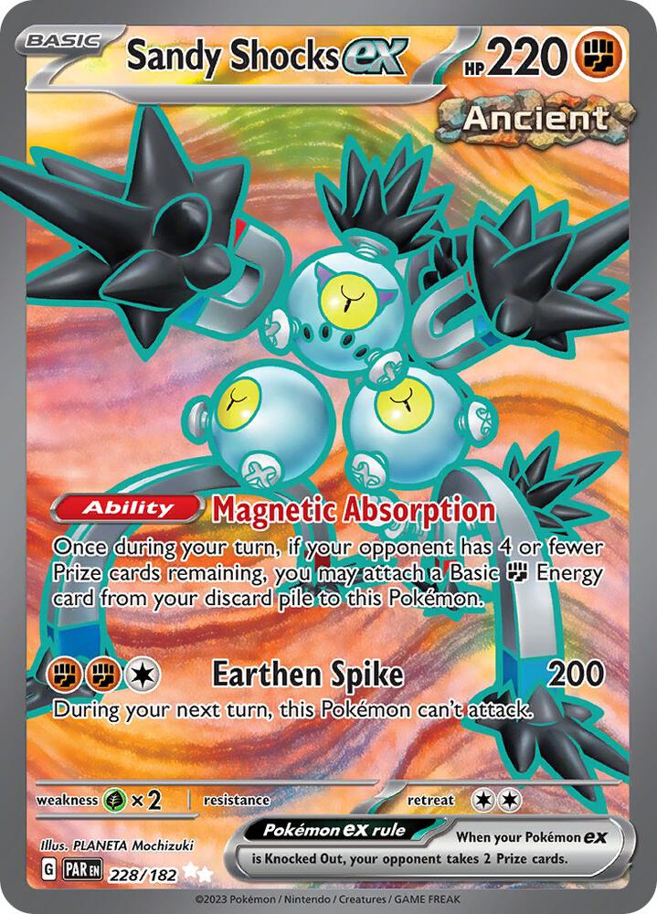 Sandy Shocks ex 228/182 Holofoil, Paradox Rift Pokémon card