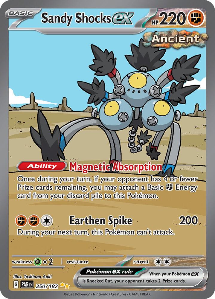Sandy Shocks ex 250/182 Holofoil, Paradox Rift Pokémon card