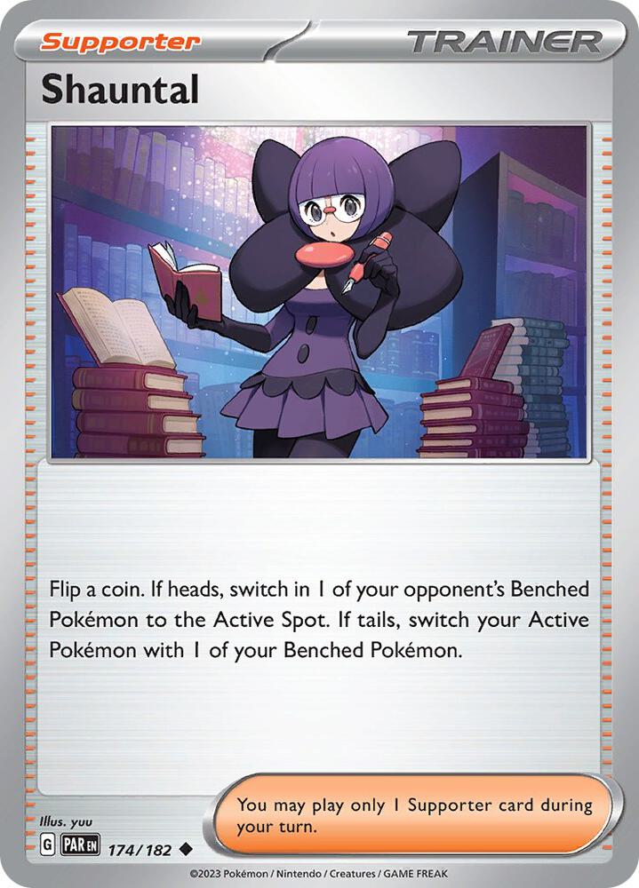 Shauntal 174/182, Paradox Rift Pokémon card