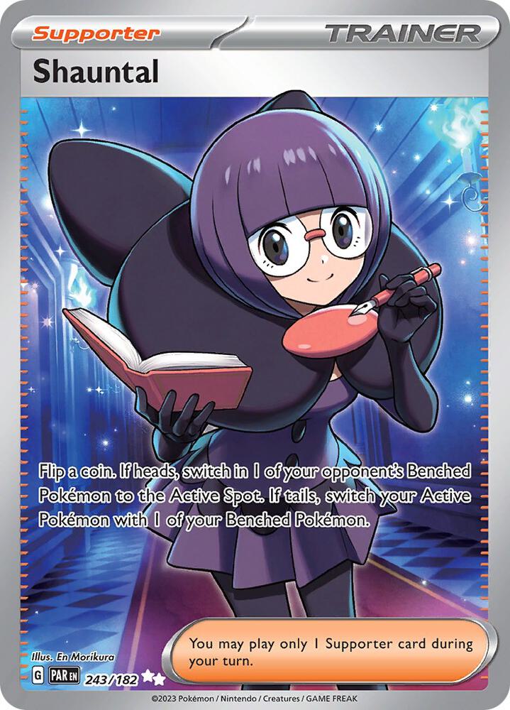 Shauntal 243/182 Holofoil, Paradox Rift Pokémon card