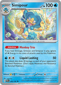 Simipour 042/182 Reverse Holofoil, Paradox Rift Pokémon card