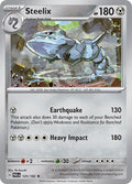 Steelix 125/182 Holofoil, Paradox Rift Pokémon card