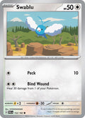 Swablu 152/182 Reverse Holofoil, Paradox Rift Pokémon card