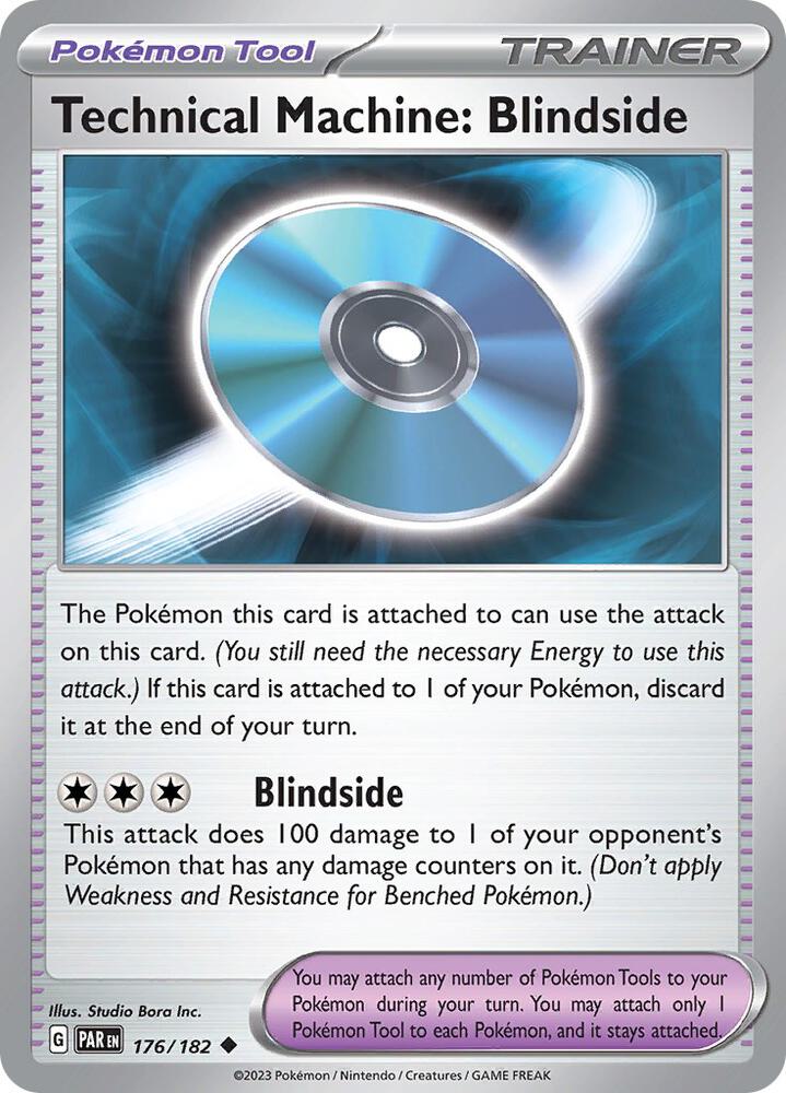 Pokemon - Paradox Rift - Technical Machine: Blindside - 176/182 - Reverse Holofoil