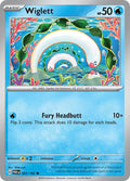 Wiglett 051/182 Reverse Holofoil, Paradox Rift Pokémon card