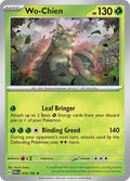Wo-Chien 018/182 Reverse Holofoil, Paradox Rift Pokémon card