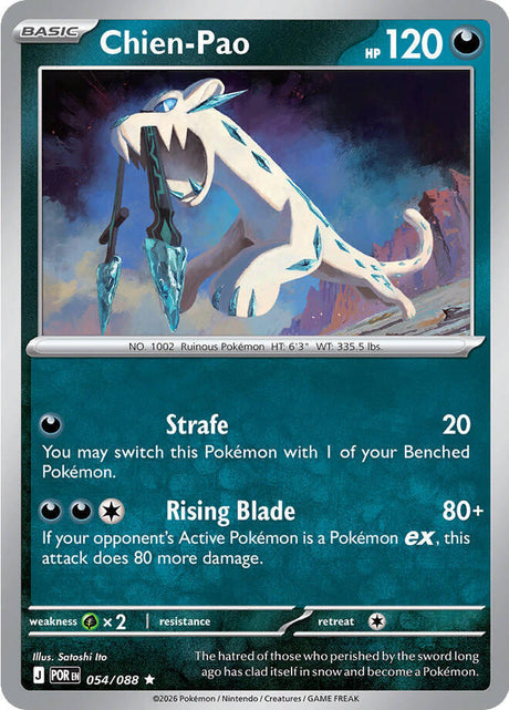 Chien-Pao 054/088 Reverse Holofoil — Perfect Order Pokémon card