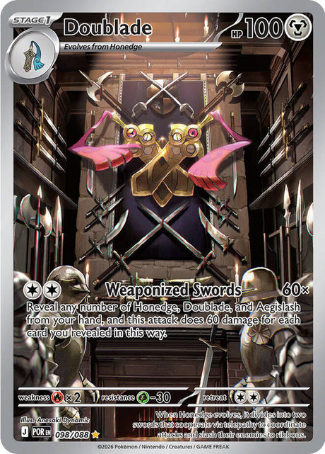 Doublade 098/088 Holofoil — Perfect Order Pokémon card