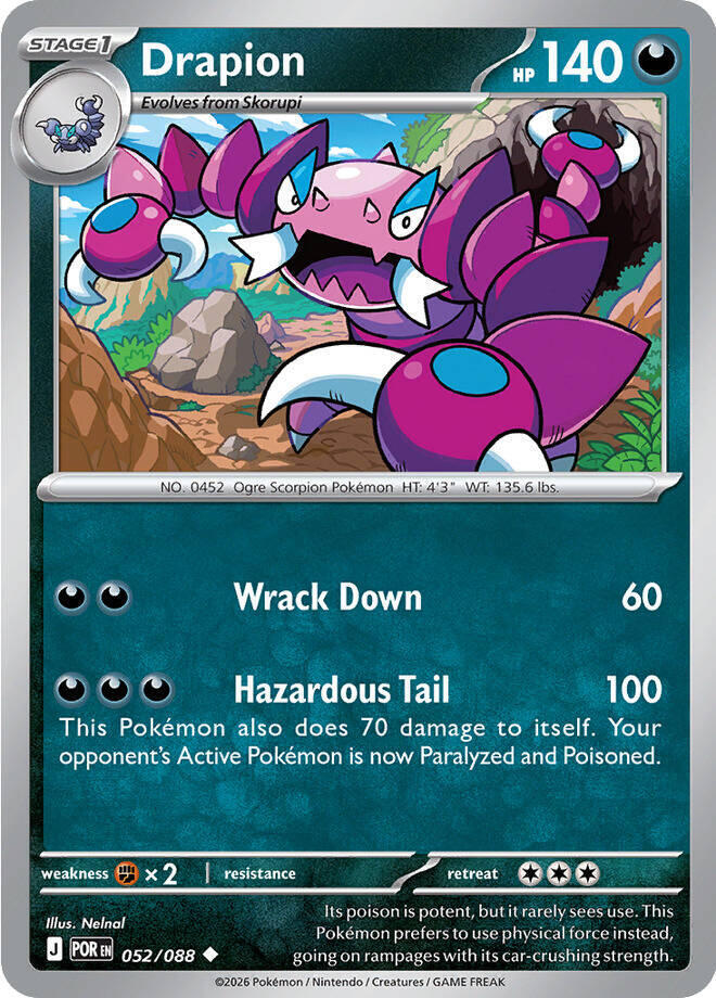 Pokemon - Perfect Order - Drapion - 052/088 - Normal