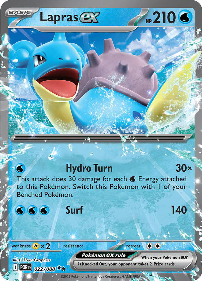 Pokemon - Perfect Order - Lapras ex - 022/088 - Holofoil