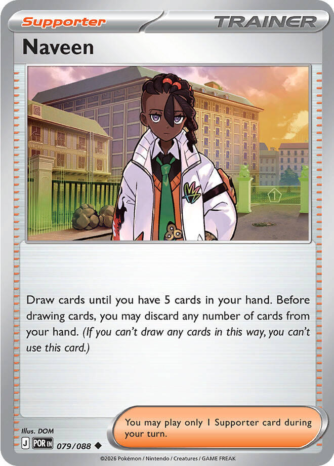 Pokemon - Perfect Order - Naveen - 079/088 - Reverse Holofoil