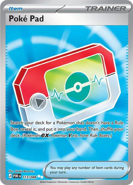 Poke Pad 113/088 Holofoil — Perfect Order Pokémon card