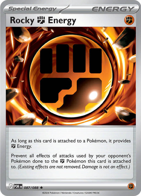 Rocky Fighting Energy 087/088 Holofoil — Perfect Order Pokémon card