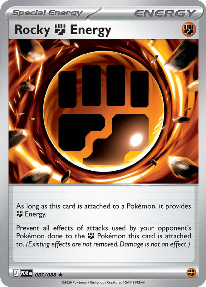 Pokemon - Perfect Order - Rocky Fighting Energy - 087/088 - Reverse Holofoil