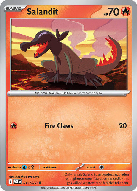 Salandit 015/088 — Perfect Order Pokémon card