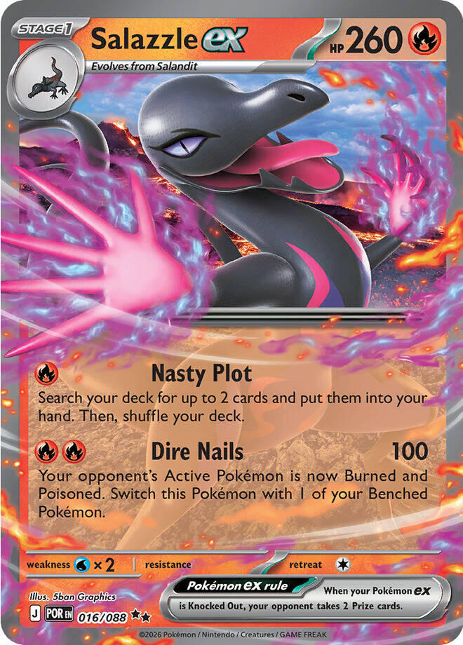 Pokemon - Perfect Order - Salazzle ex - 016/088 - Holofoil