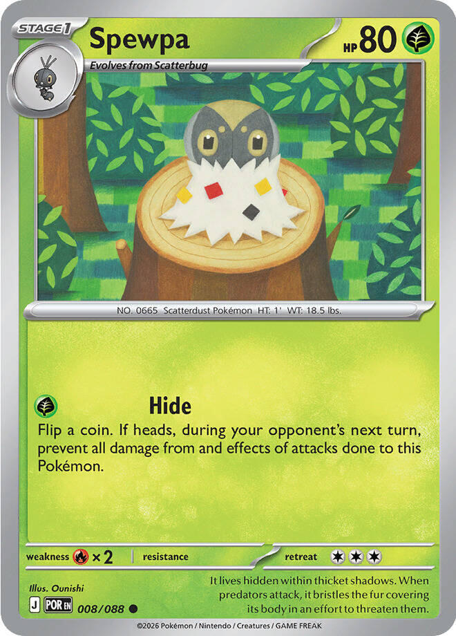 Pokemon - Perfect Order - Spewpa - 008/088 - Normal