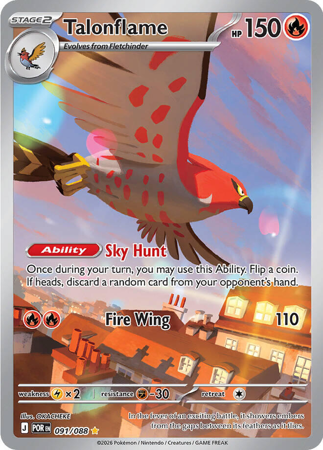 Pokemon - Perfect Order - Talonflame - 091/088 - Holofoil