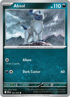Absol 063/094 — Phantasmal Flames Pokémon card