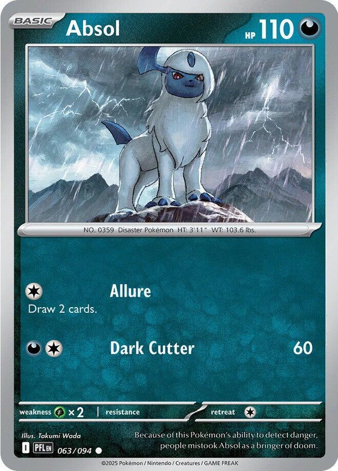 Absol 063/094 — Phantasmal Flames Pokémon card