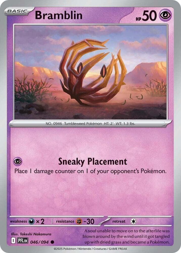 Bramblin 046/094 — Phantasmal Flames Pokémon card