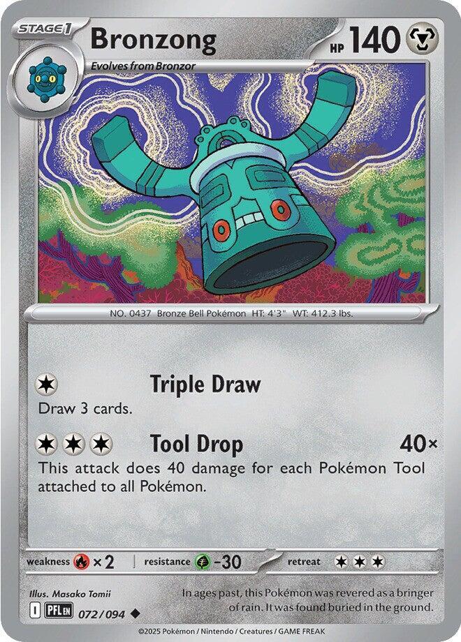Pokemon - Phantasmal Flames - Bronzong - 072/094 - Reverse Holofoil