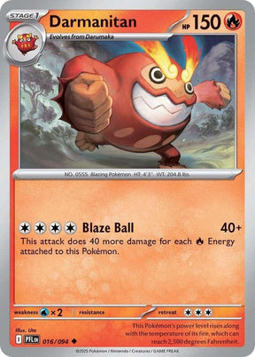 Darmanitan 016/094 — Phantasmal Flames Pokémon card