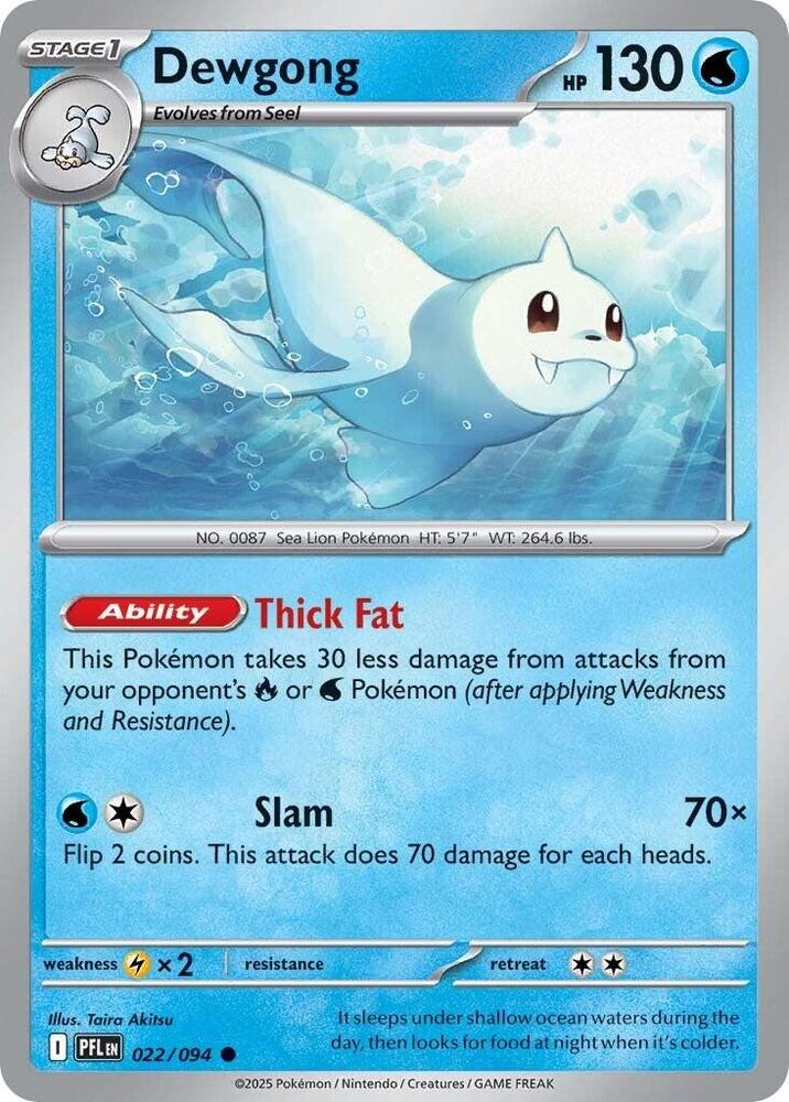 Dewgong 022/094 — Phantasmal Flames Pokémon card
