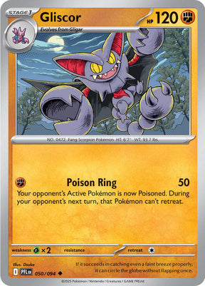 Gliscor 050/094 — Phantasmal Flames Pokémon card