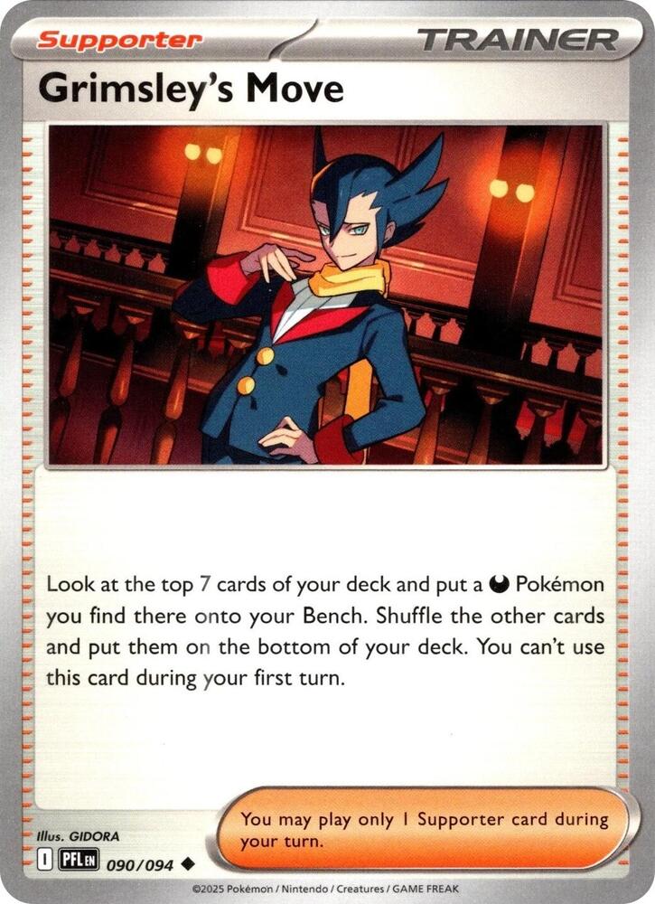 Grimsley's Move 090/094 — Phantasmal Flames Pokémon card