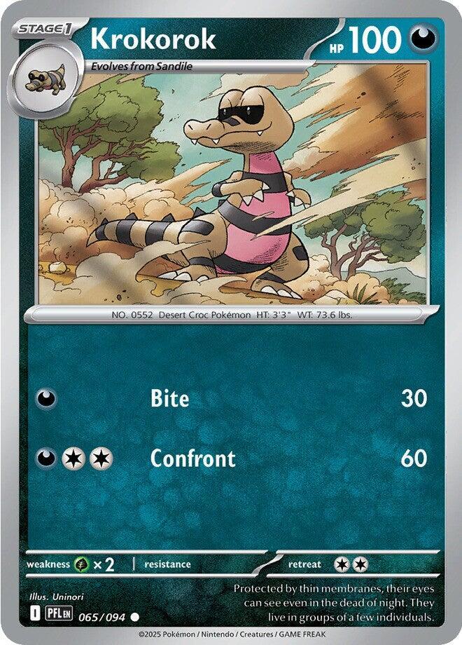 Krokorok 065/094 — Phantasmal Flames Pokémon card