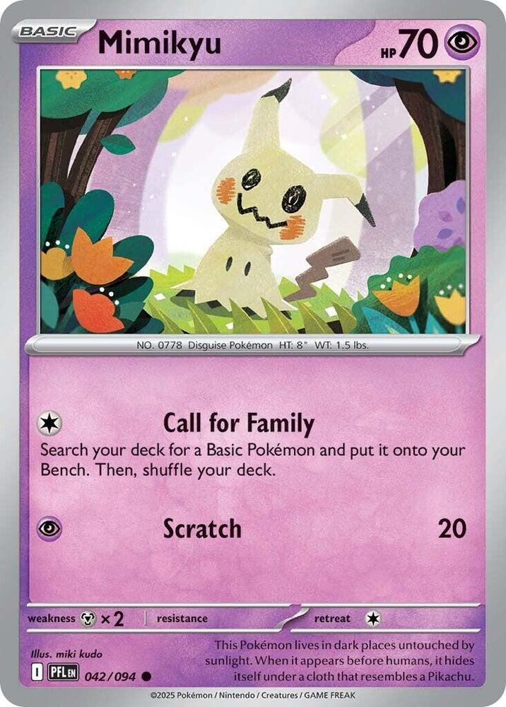 Mimikyu 042/094 — Phantasmal Flames Pokémon card