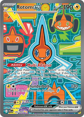 Rotom ex 126/094 Holofoil — Phantasmal Flames Pokémon card