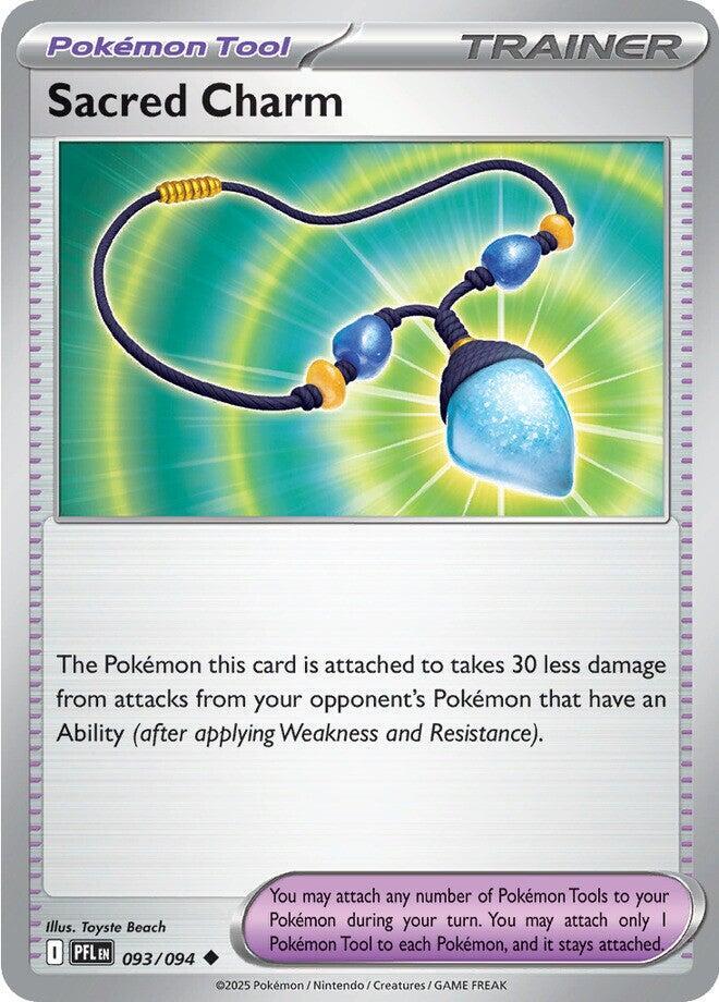 Pokemon - Phantasmal Flames - Sacred Charm - 093/094 - Reverse Holofoil
