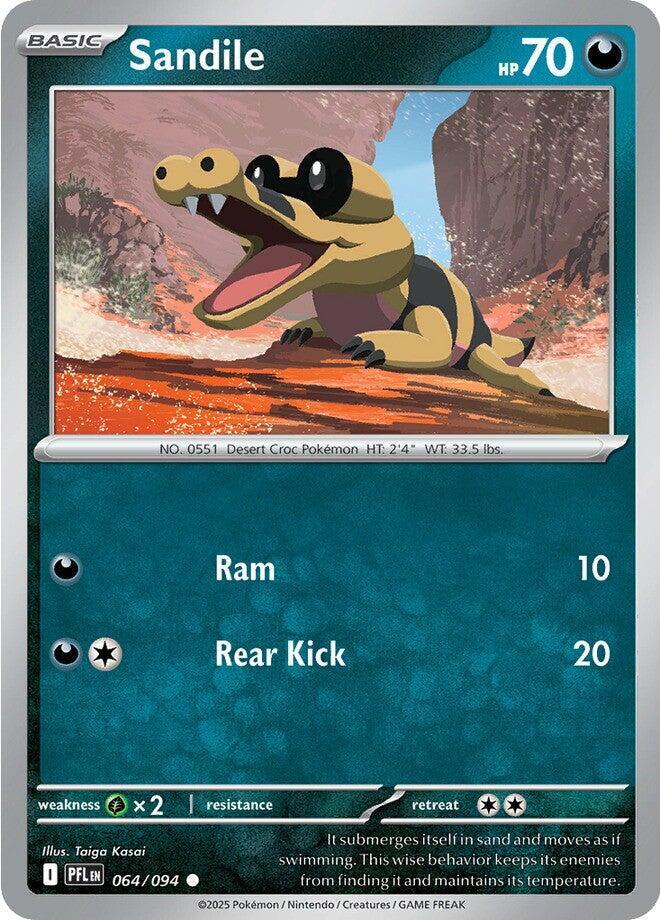 Pokemon - Phantasmal Flames - Sandile - 064/094