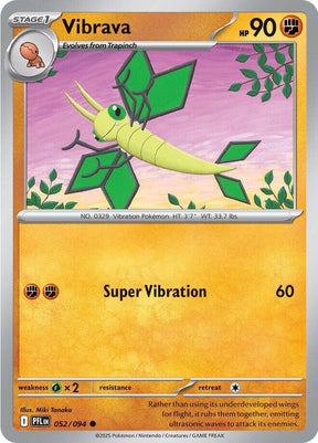 Vibrava 052/094 — Phantasmal Flames Pokémon card