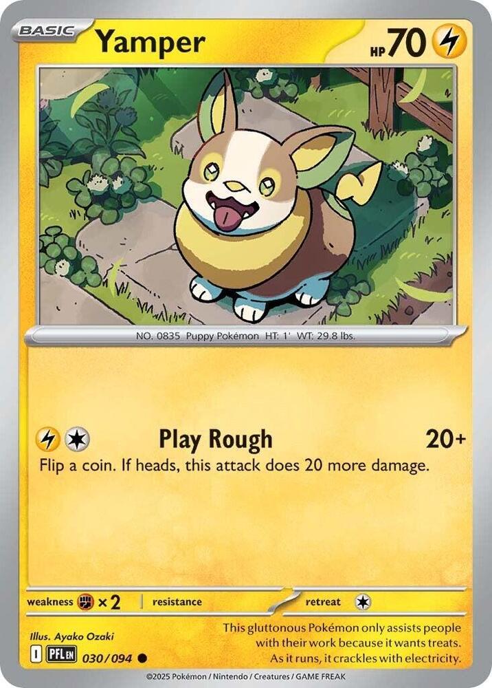 Pokemon - Phantasmal Flames - Yamper - 030/094