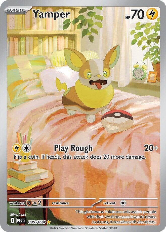 Pokemon - Phantasmal Flames - Yamper - 099/094 - Holofoil – Collectors ...
