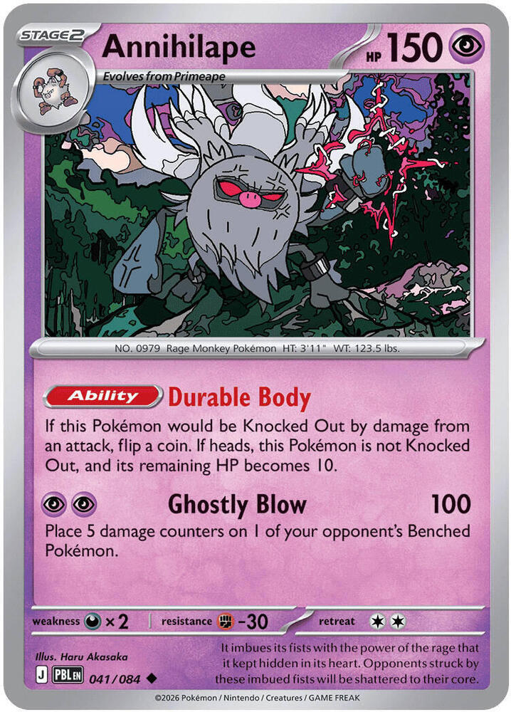 Pokemon - Pitch Black - Annihilape - 041/084 - Normal