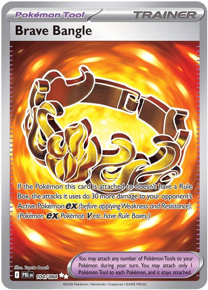 Pokemon - Pitch Black - Brave Bangle - 104/084 - Holofoil