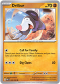 Drilbur 046/084 Reverse Holofoil, Pitch Black Pokémon card