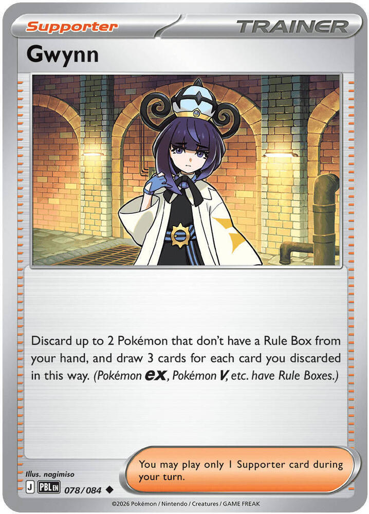 Pokemon - Pitch Black - Gwynn - 078/084 - Reverse Holofoil
