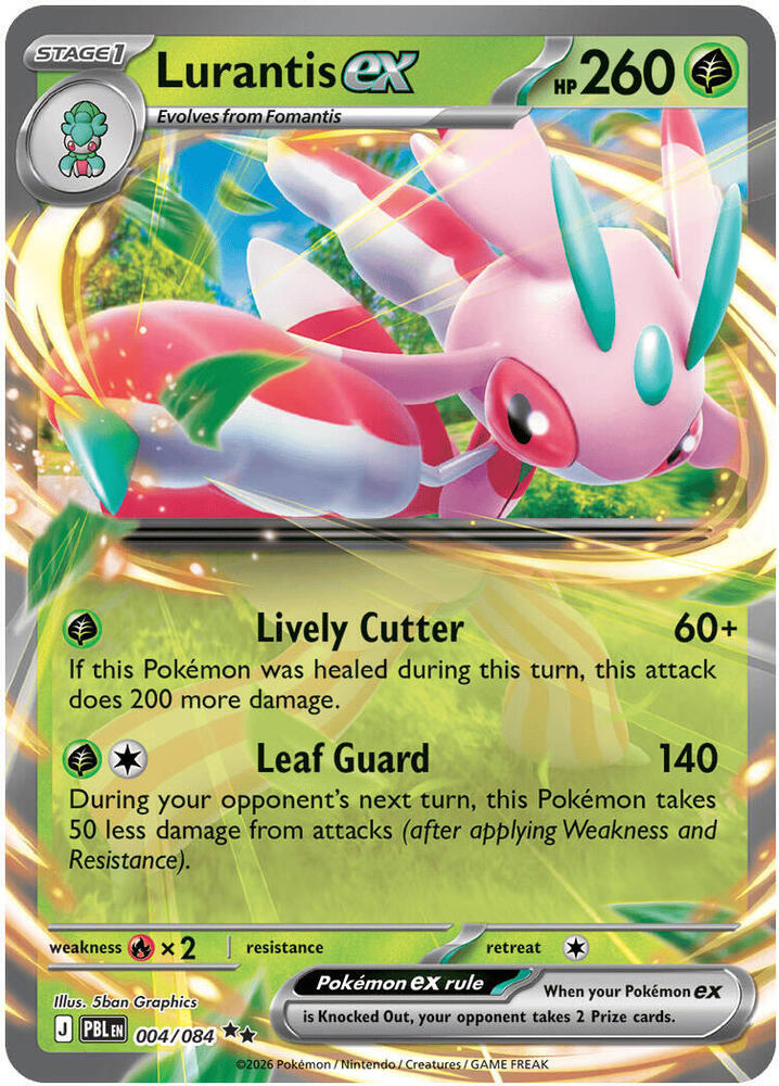 Pokemon - Pitch Black - Lurantis ex - 004/084 - Holofoil