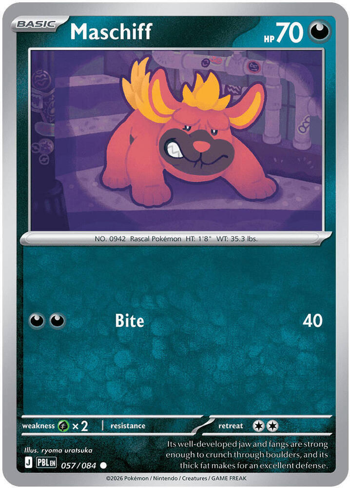 Pokemon - Pitch Black - Maschiff - 057/084 - Normal