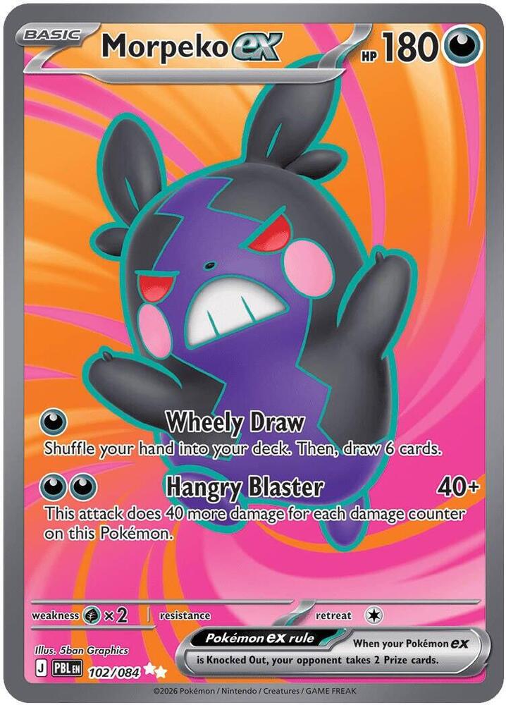 Pokemon - Pitch Black - Morpeko ex - 102/084 - Holofoil