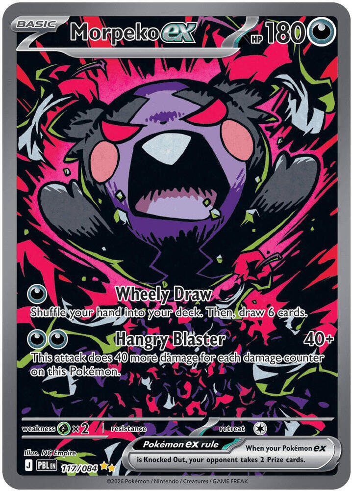 Pokemon - Pitch Black - Morpeko ex - 117/084 - Holofoil