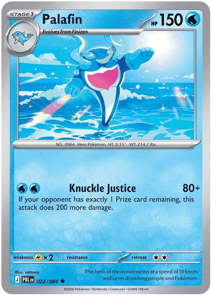 Pokemon - Pitch Black - Palafin - 022/084 - Reverse Holofoil