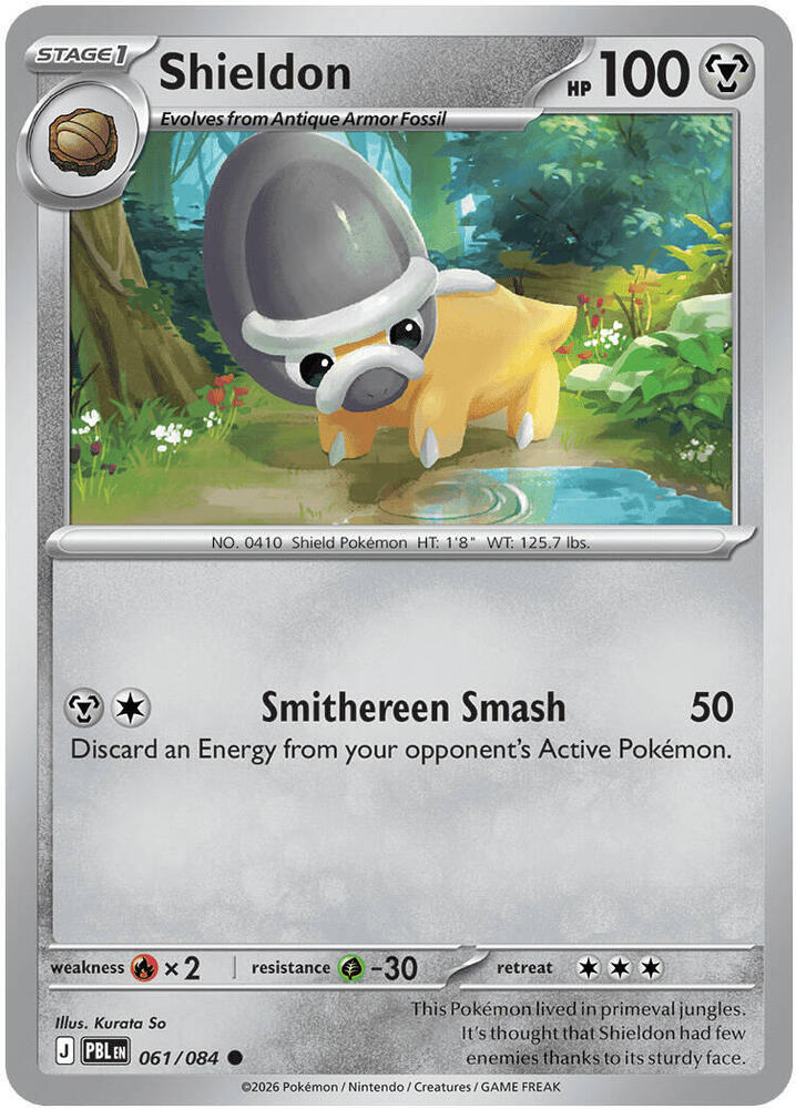 Pokemon - Pitch Black - Shieldon - 061/084 - Normal