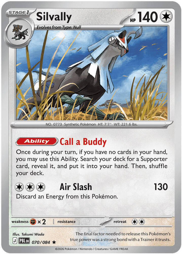 Pokemon - Pitch Black - Silvally - 070/084 - Holofoil